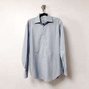 Barneys New York Plaid Button Up Long Sleeve Holiday Chic Dress Shirt‎ 15.5 L